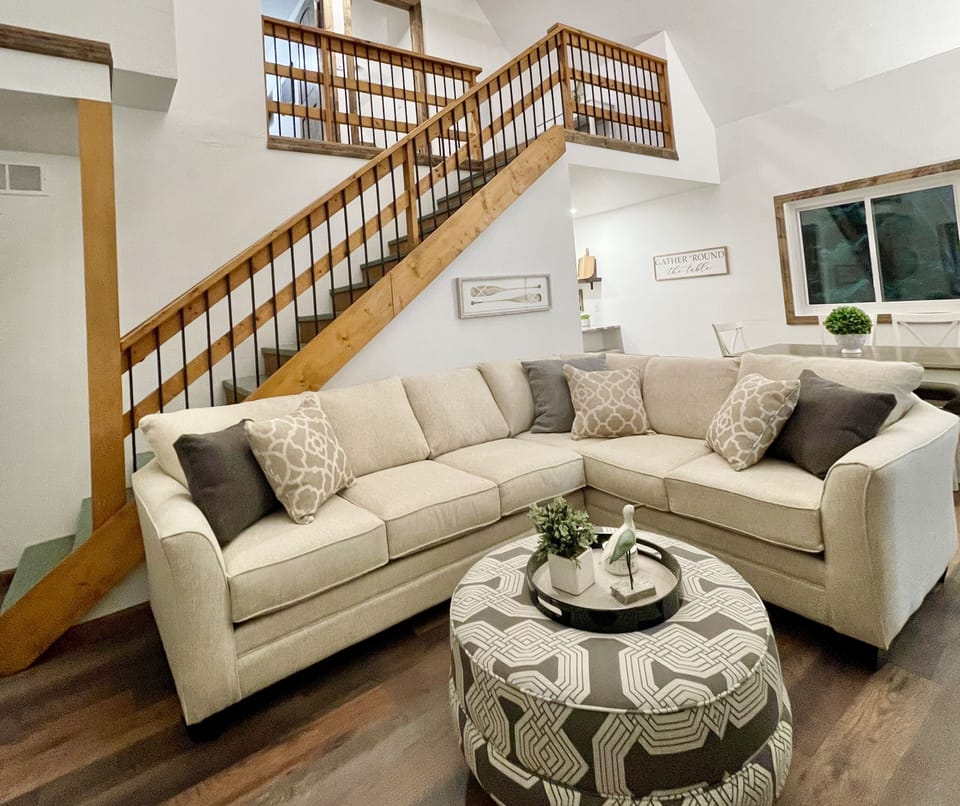 Large open loft living room 