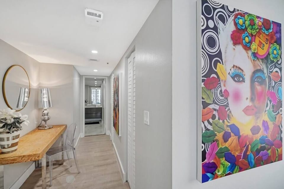 Master Bedroom suite, King bed, balcony access, Roku tv, safe, private bathroom