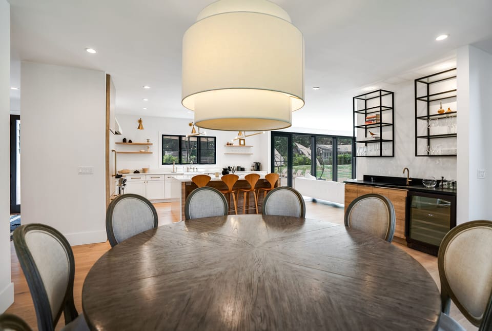 Dining room and wetbar