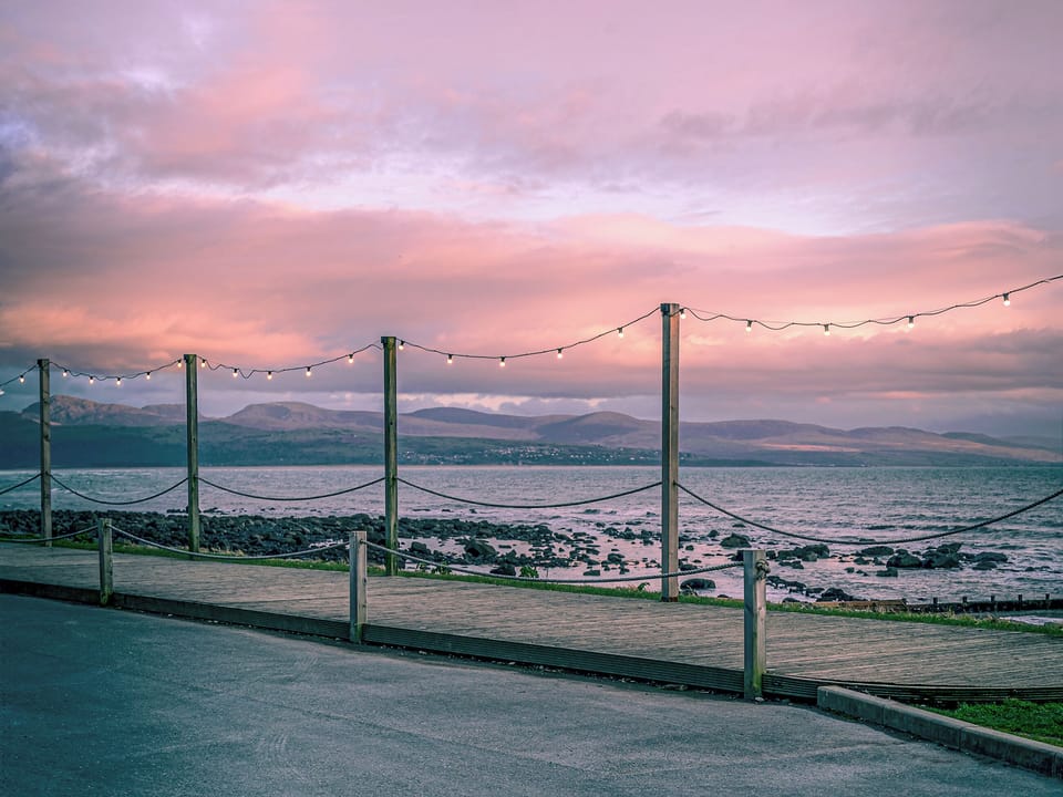 Outdoor area | Bwthyn Stabal - Criccieth Cottages, Criccieth