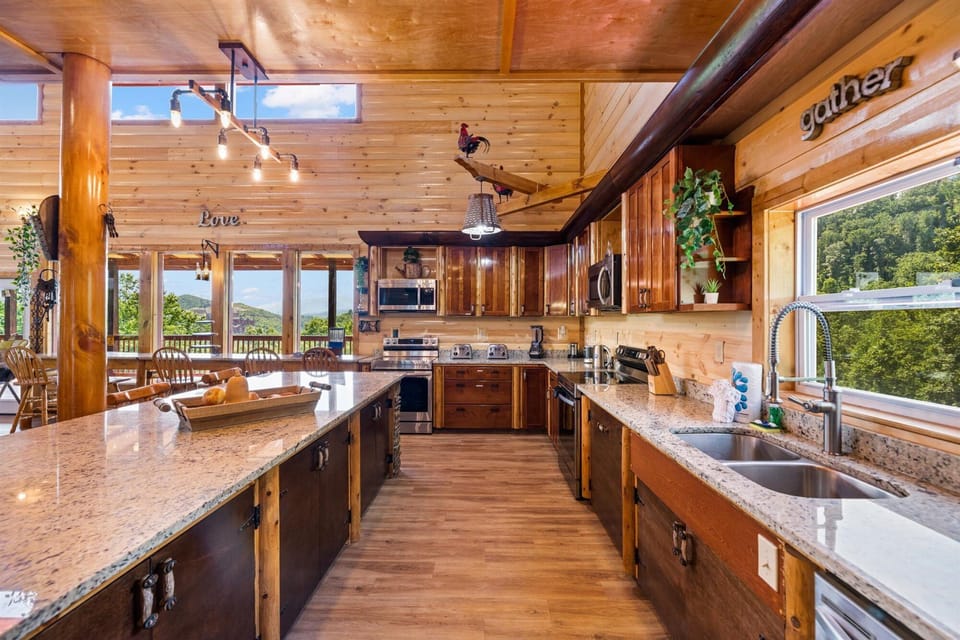 Huge kitchen island 