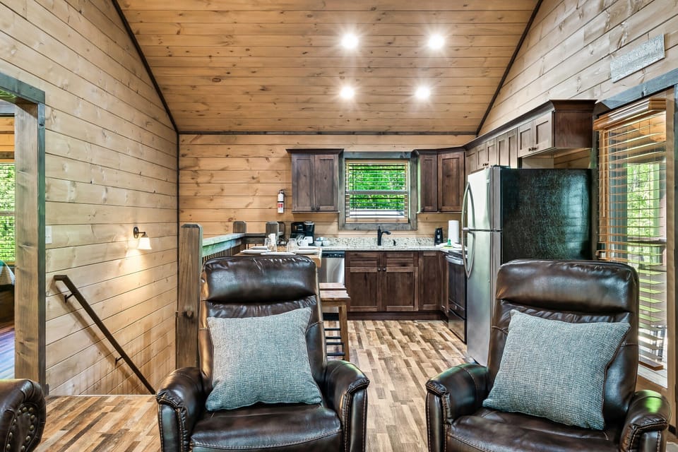 Open Living, Dining and Kitchen