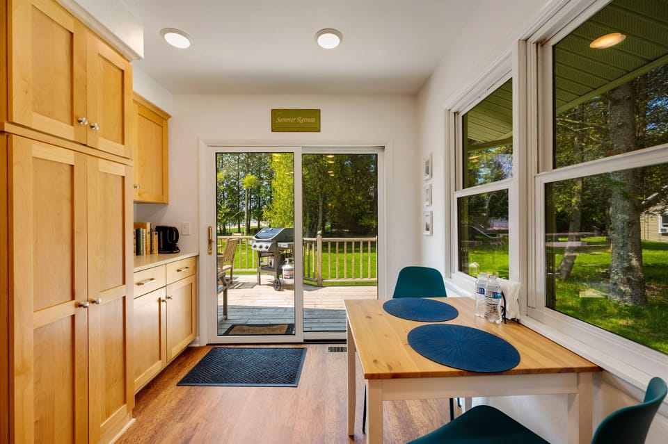 View of Eat-in area in kitchen and patio door