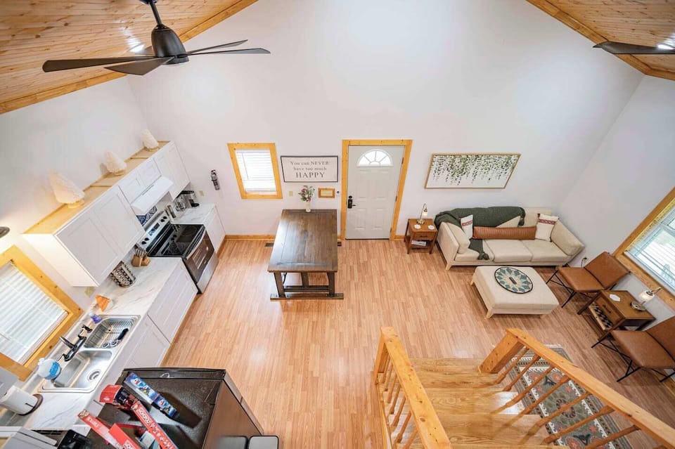 Living area view from upstairs