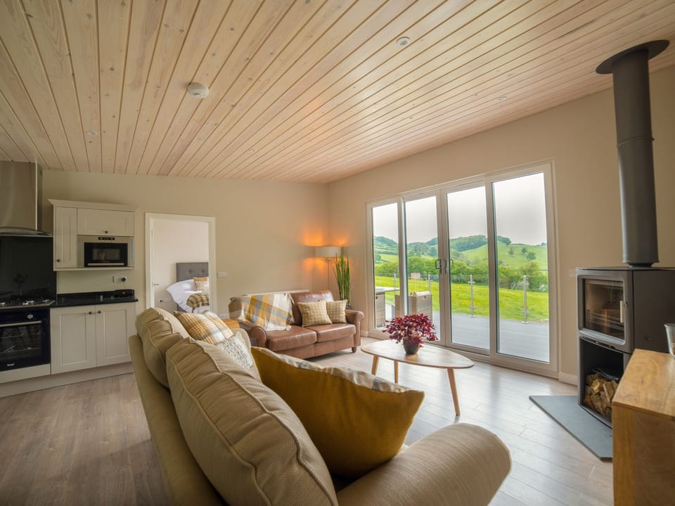 Living area | Barn Owl Lodge - Bechan Retreats, Newtown