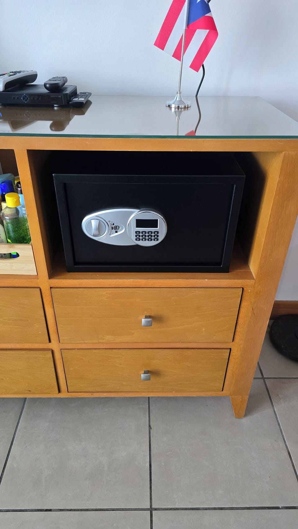 A safe for personal belongings