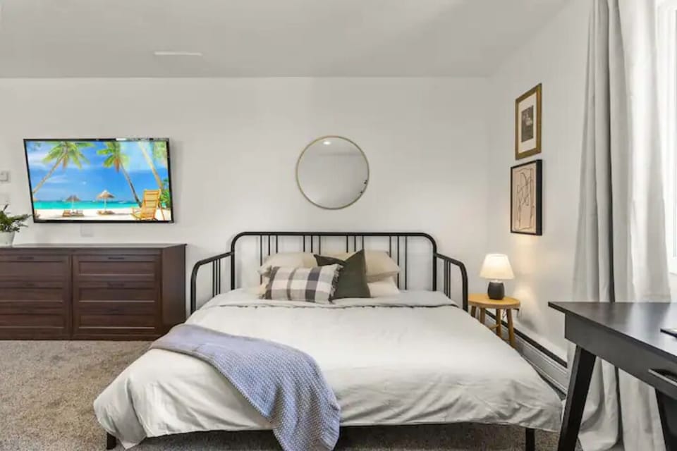 Daybed pulled out to another King bed.