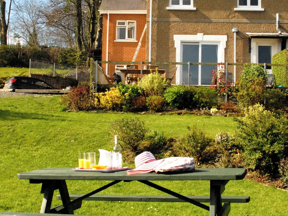 Outdoor area | Seafields, New Quay, near Cardigan