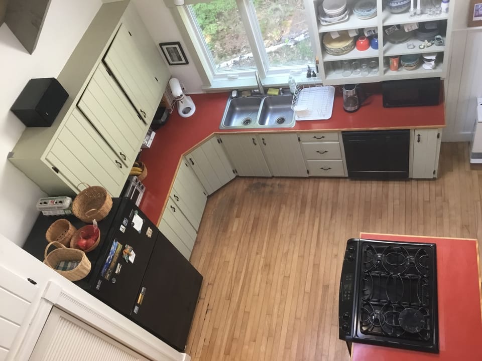 Kitchen is fully equipped.