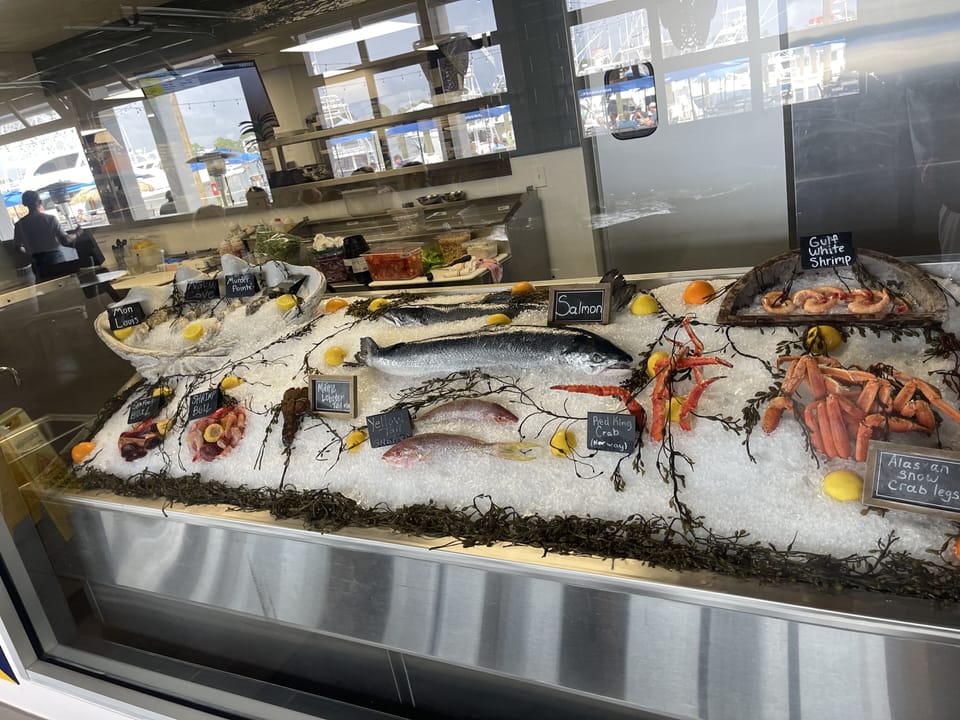 Amazing new Zekes Seafood Restaurant & Marina within 5 minute walking distance