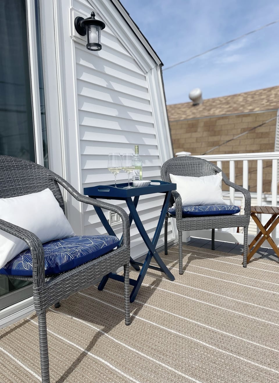 Front deck off bedroom 