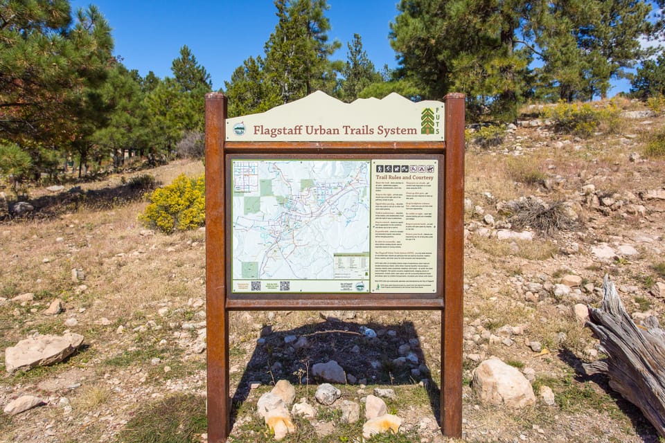 Flagstaff Urban Trails System map showing all of the trails in the neighborhood.