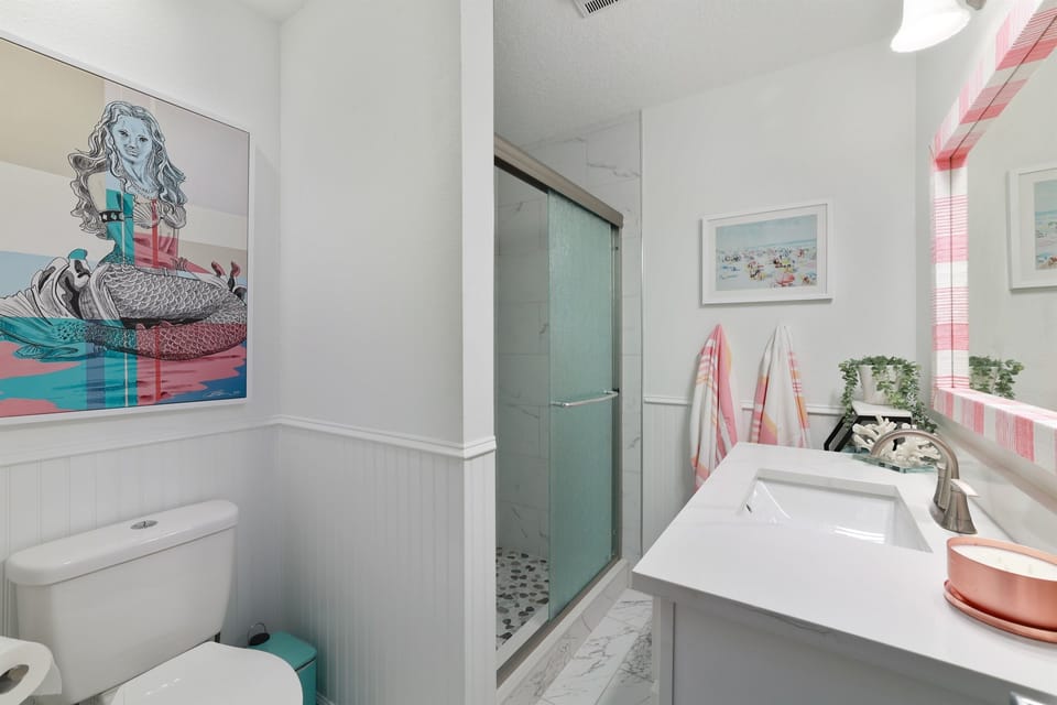 Shared guest hall bathroom 