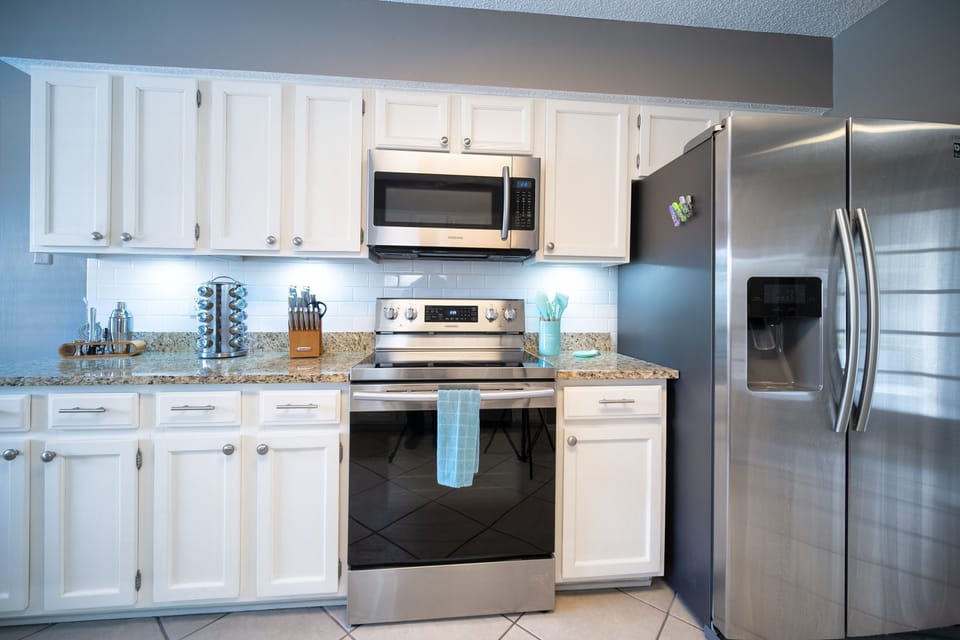 The Kitchen is equipped with everything you'll need