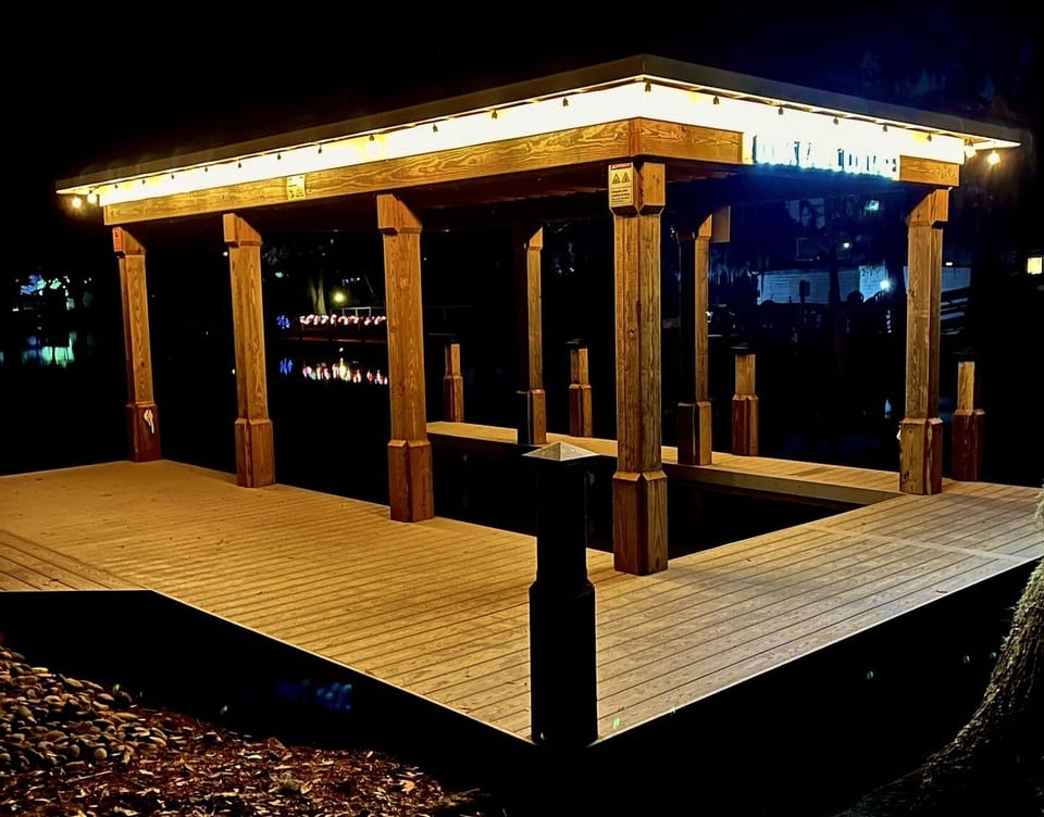 Night shot of the Boat Dock