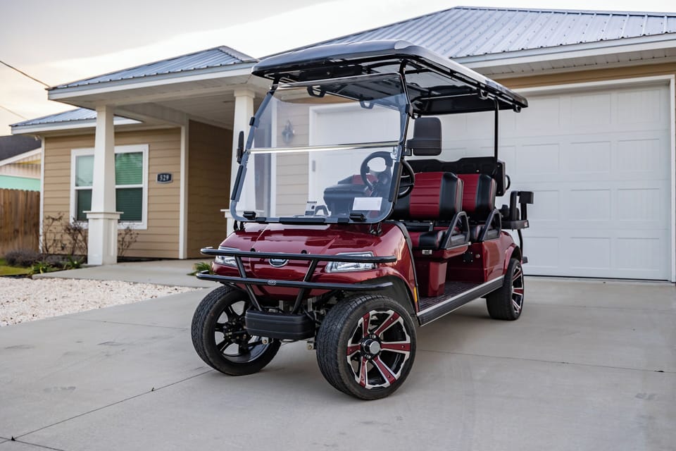 Free golf cart included with all 2025 stays!