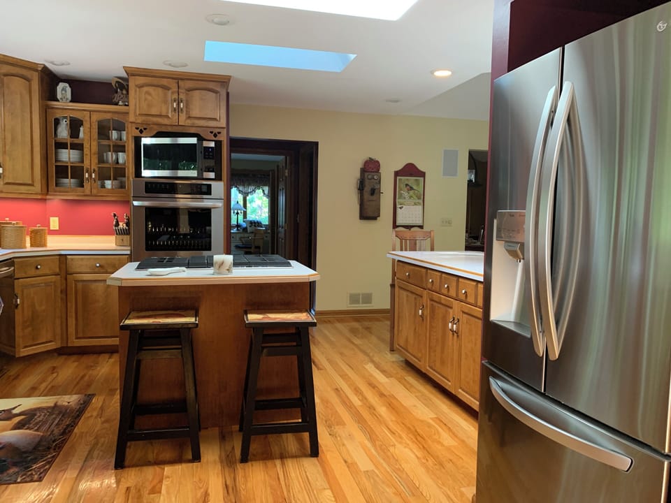 Practice your culinary skills in this fully furnished gourmet kitchen.