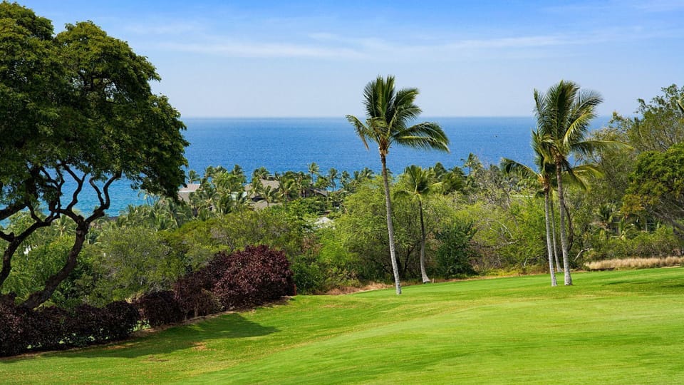 Ocean and golf course views from the unit