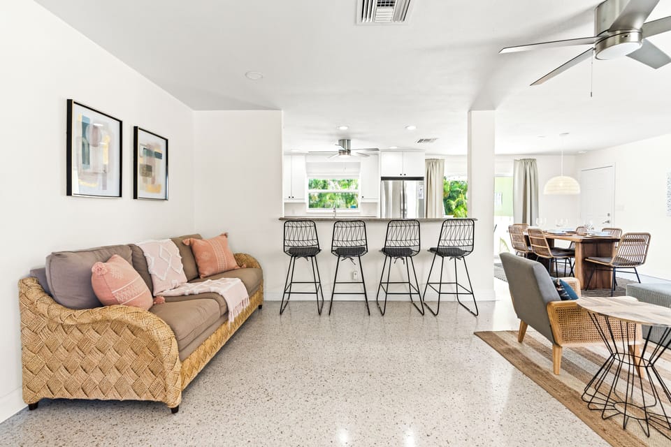 Gather and connect!  Our open-concept space is ideal for entertaining.