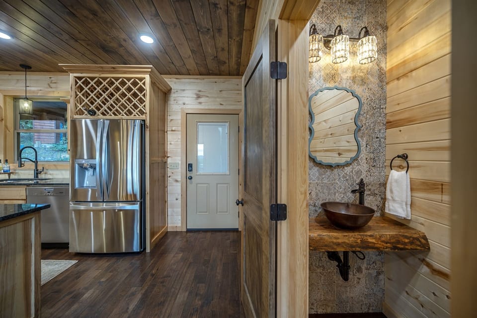 Half bath off the kitchen