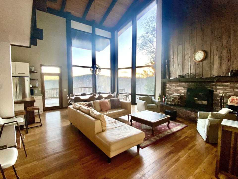 Large living room with endless natural light