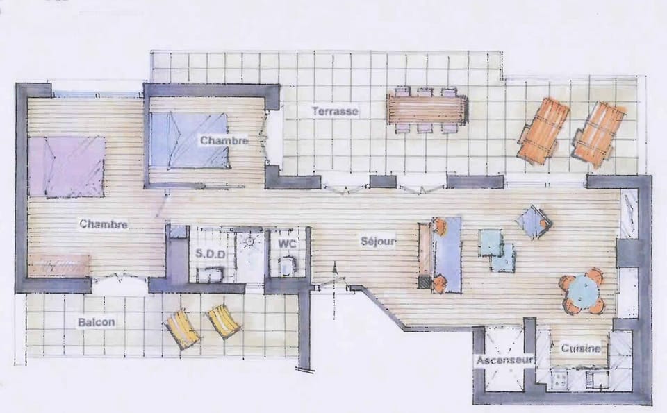Plan of the apartment