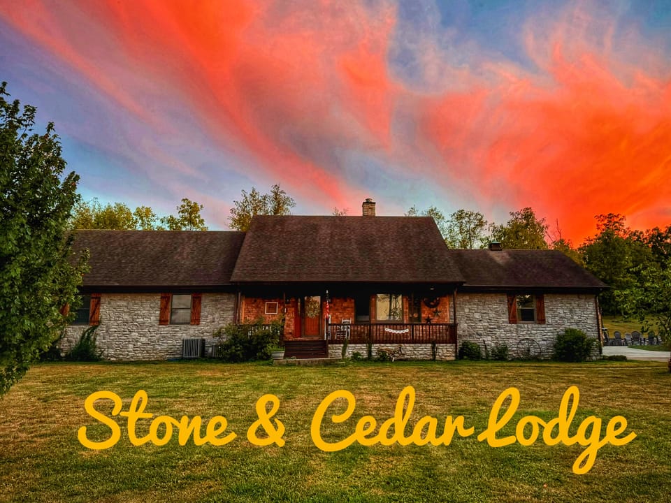 Welcome to my Stone and Cedar Lodge near Lexington and Nicholasville