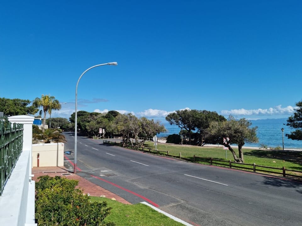 The view of the beach from the property