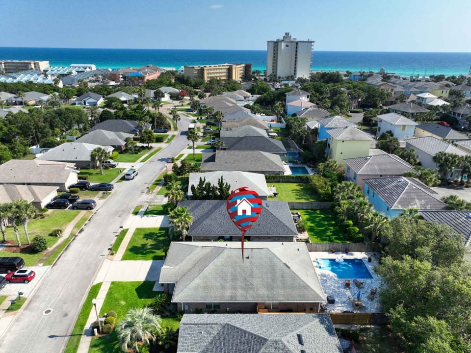 Aerial View - Short Walk to the Beach