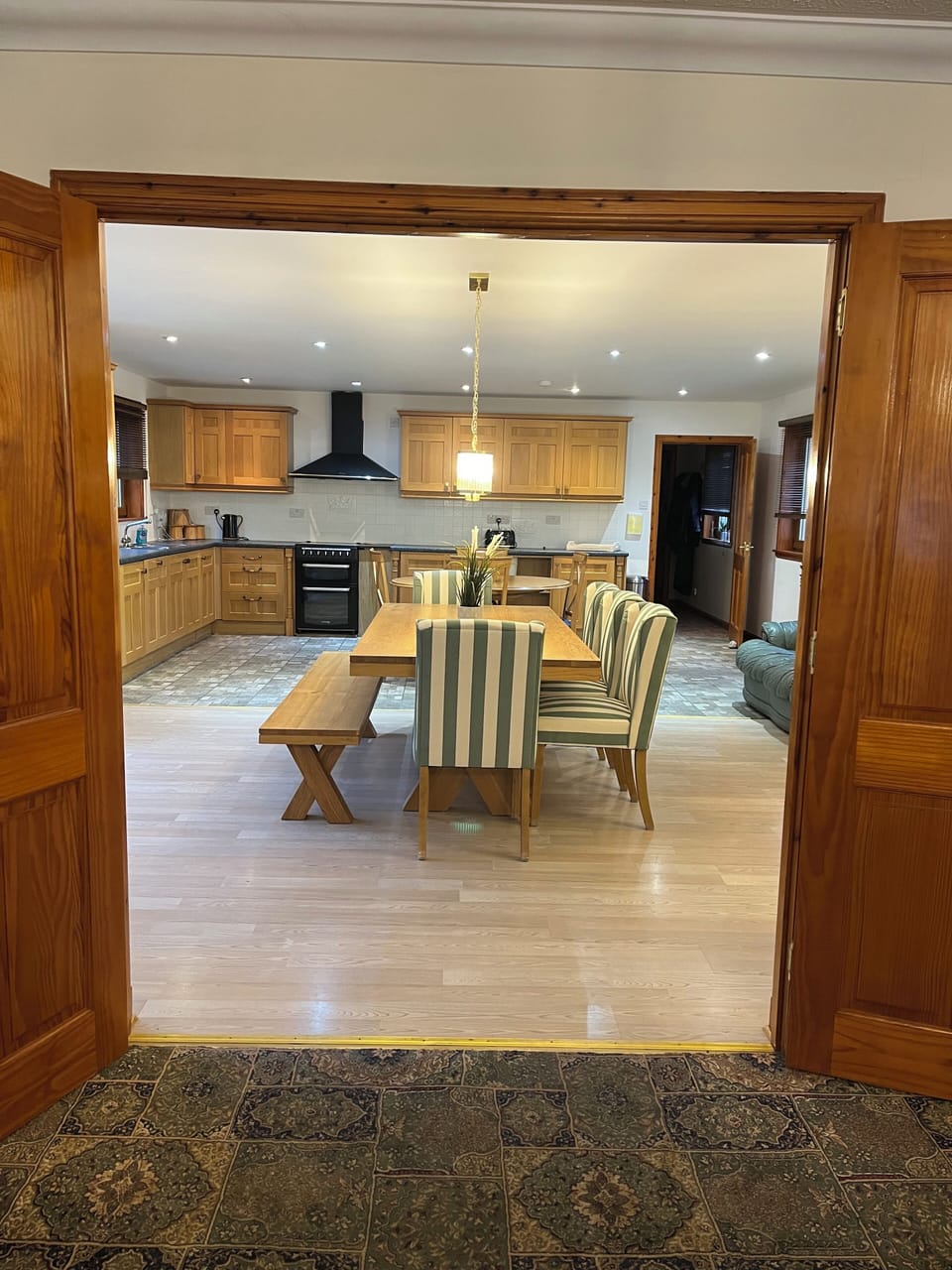 Dining area from living room