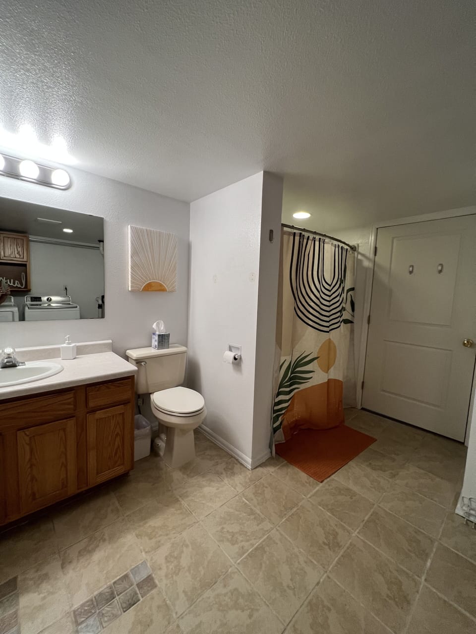 Downstairs bathroom & laundry room