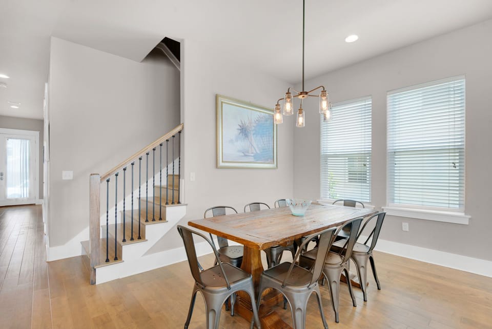 Dining table seats 8