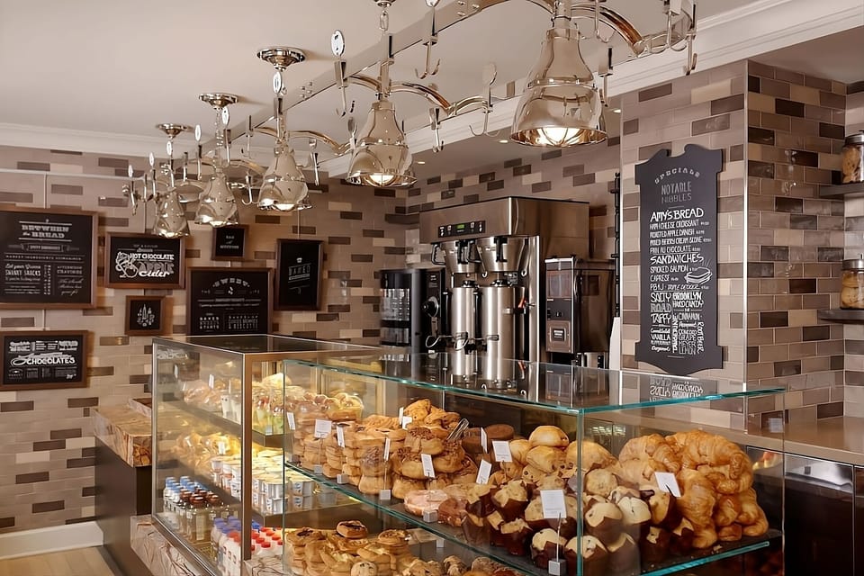 Start your morning with fresh pastries and barista-made coffee.