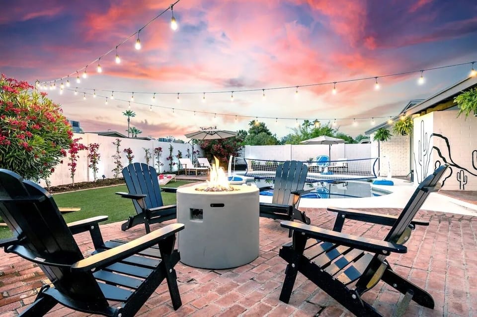 Firepit, cornhole, swimming for the perfect get together!