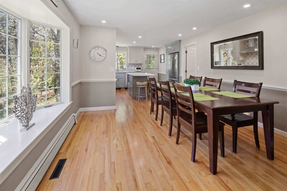 Dining for 8 in kitchen