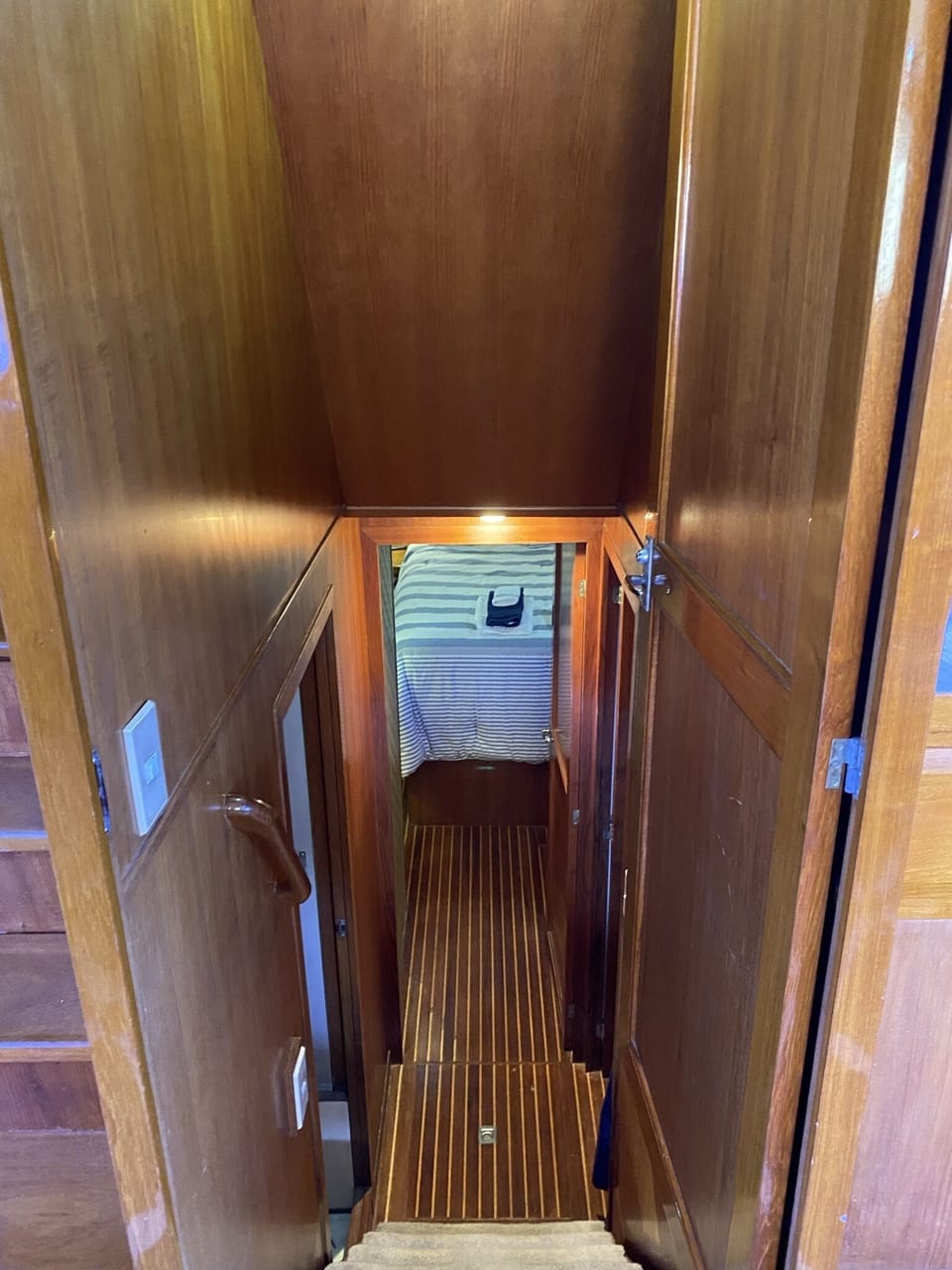Stairs to the aft cabins
