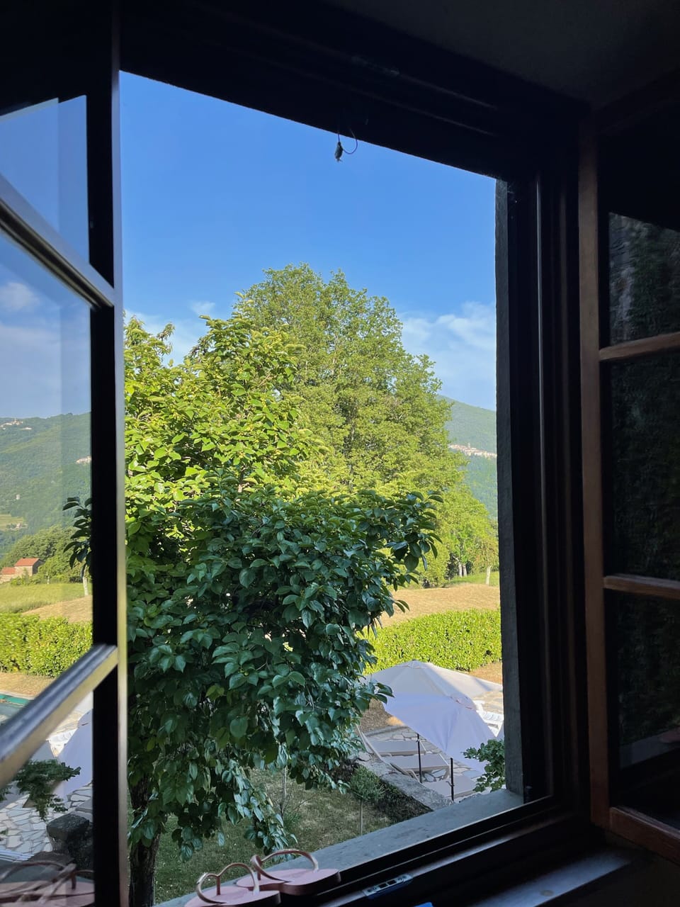View from bedroom 1 over the mountains