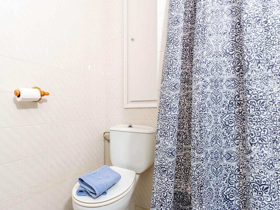 Shower Curtain, Product, Purple, Bathroom, Toilet, Toilet Seat, Plumbing Fixture, Floor, Interior Design, Flooring