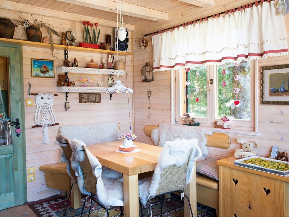 Table, Furniture, Property, Chair, Cabinetry, Wood, Interior Design, Lighting, Kitchen, Floor