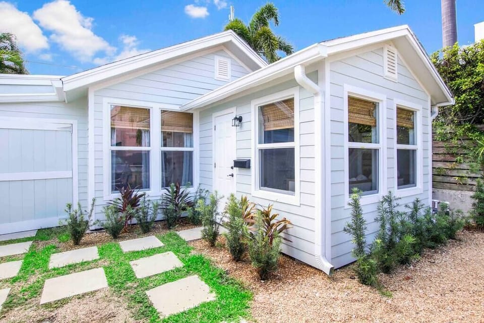 Exterior of our adorable Croton Cottage.