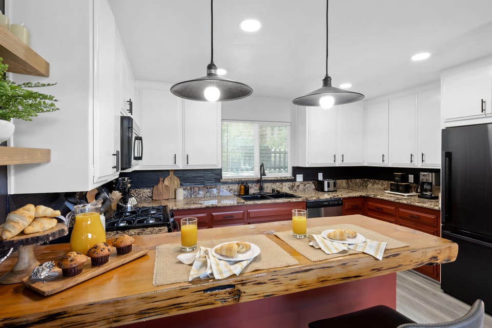 Spacious kitchen with quality amenities.