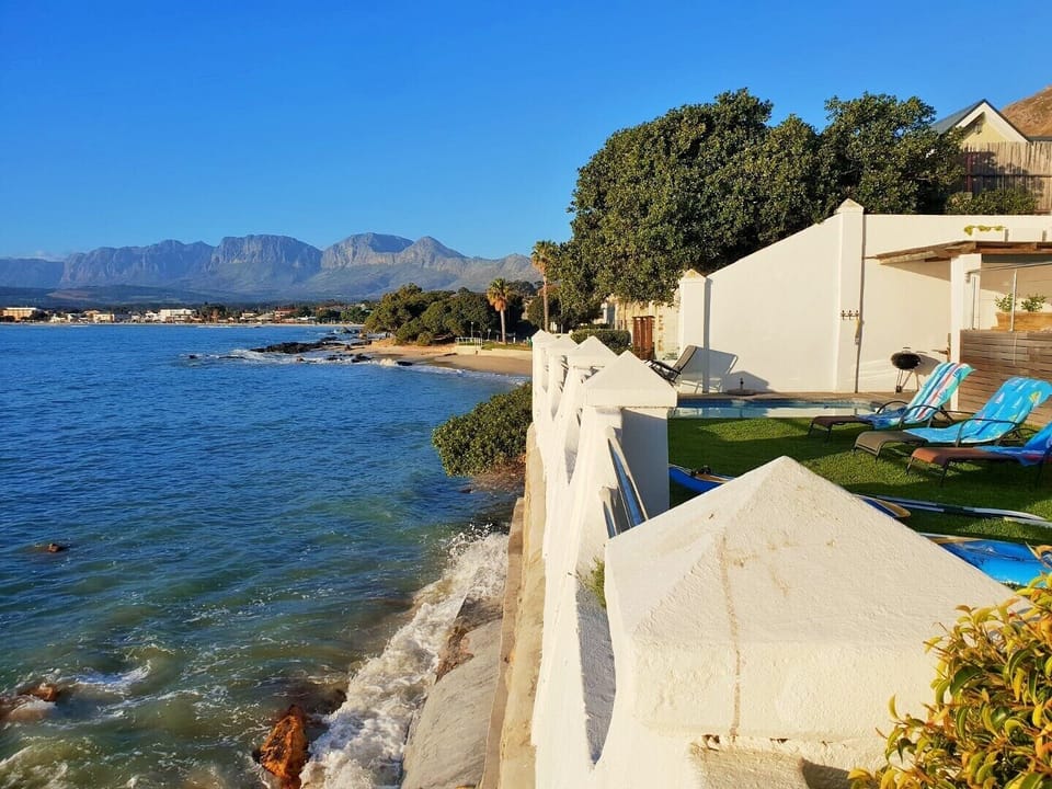 View of the water from the garden