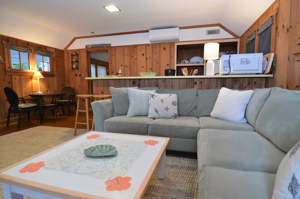 View of comfy couch