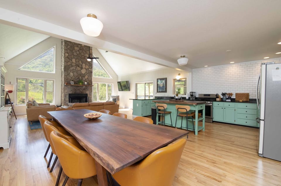 Dining area and kitchen view 1