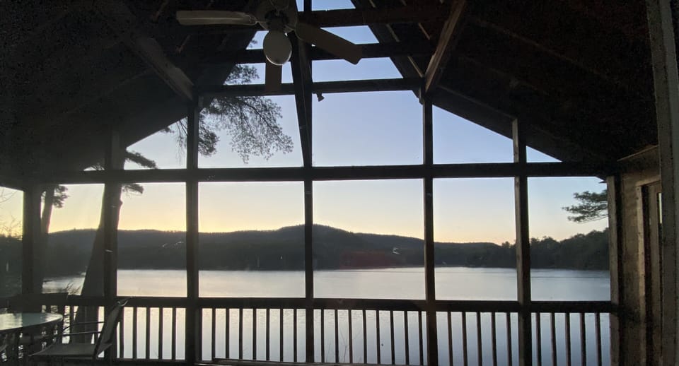 View from screened porch