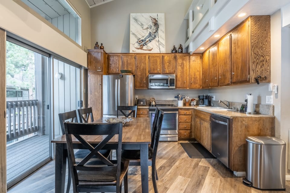 Well equipped kitchen.