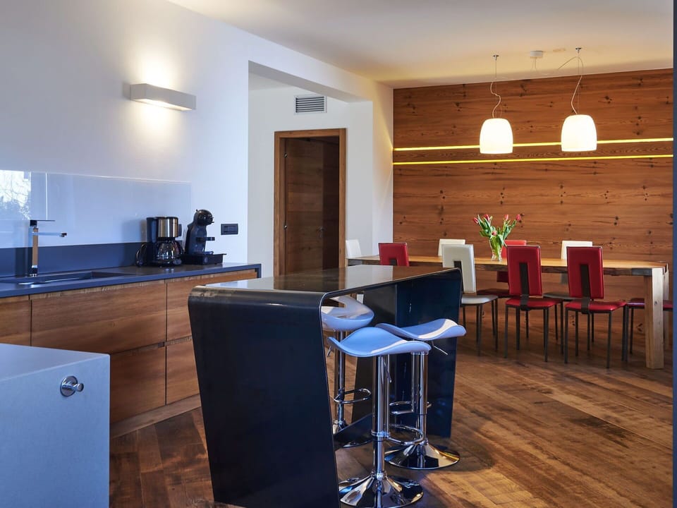 Furniture, Cabinetry, Chair, Wood, Lighting, Interior Design, Kitchen, Architecture, Hall, Flooring