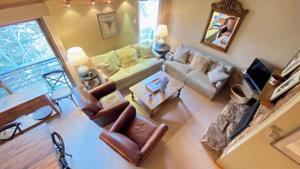 Living area view from loft