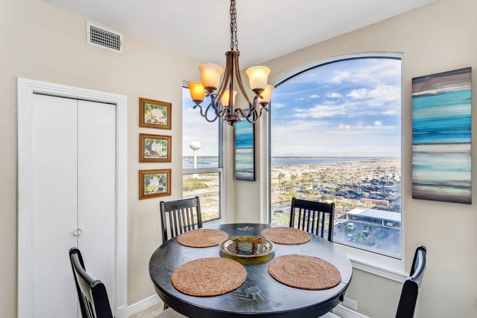 Enjoy spectacular views while dining