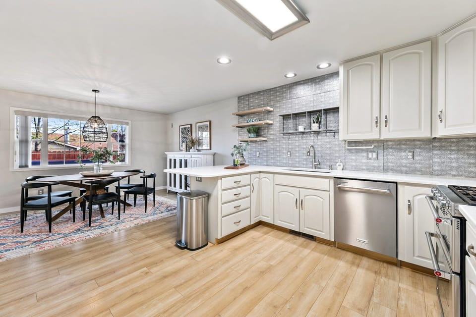 Chef's Kitchen with Stainless Steel Appliances
